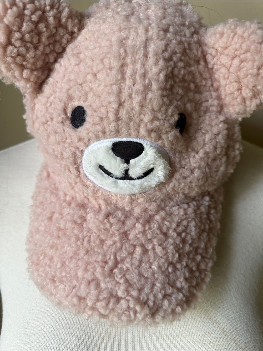 Plush Pink Teddy Bear Kids Toy - Soft Sherpa Stuffed Animal
